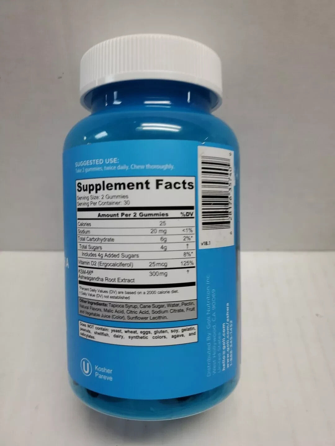 Goli Nutrition Ashwagandha Gummies Relax Restore Unwind Mixed Berry 60 Ct 03/26