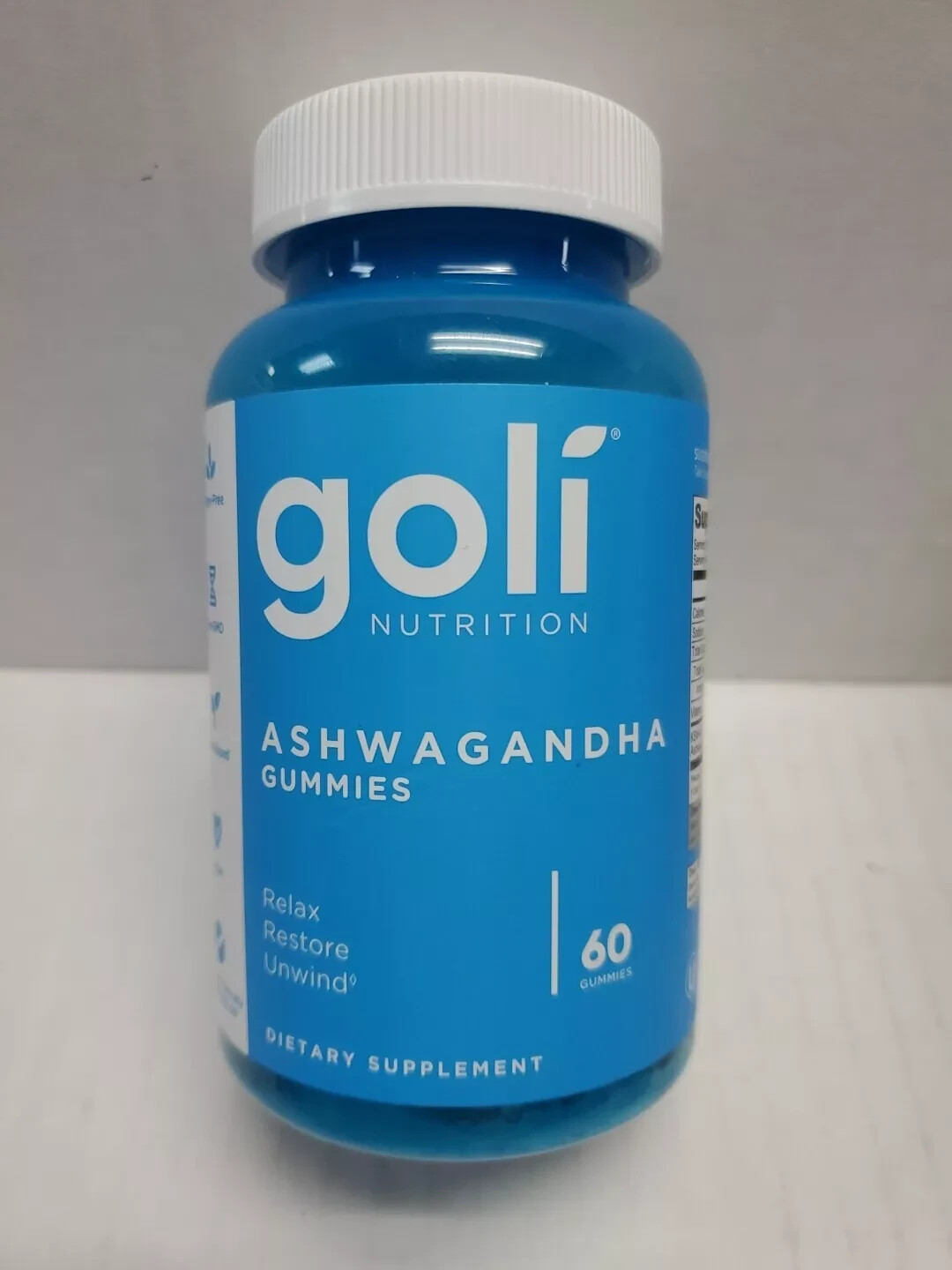 Goli Nutrition Ashwagandha Gummies Relax Restore Unwind Mixed Berry 60 Ct 03/26